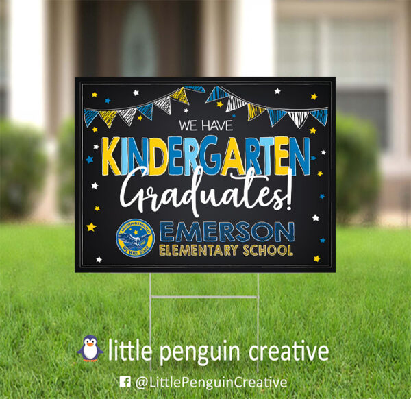 CUSD200 / Emerson Elementary Kindergarten Graduate Yard Sign - Image 3