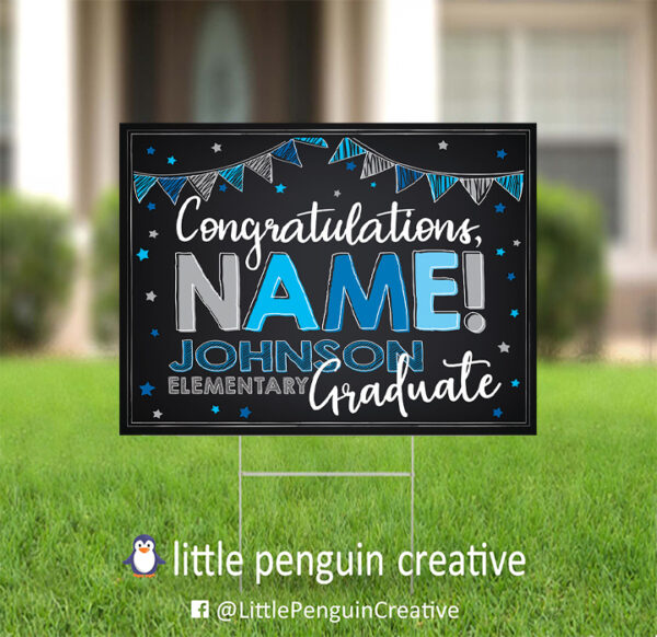 CUSD200 / Johnson Elementary Personalized Graduation Yard Sign