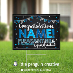 CUSD200 / Pleasant Hill Elementary Personalized Graduation Yard Sign